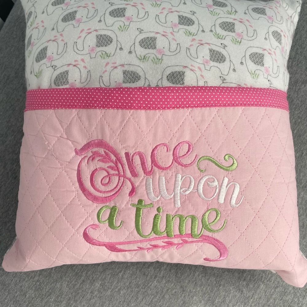 Baby girl book pillow